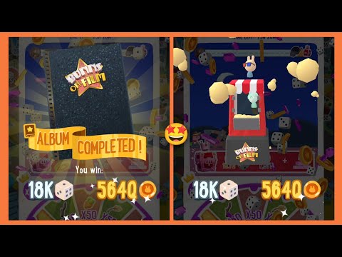 Get 25K Rolls Free 😍 Board Kings Gameplay 👉 Bunns On Film Album Completed