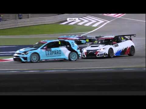 2016 TCR. Race 1 Bahrain. Jean-Karl Vernay Crash