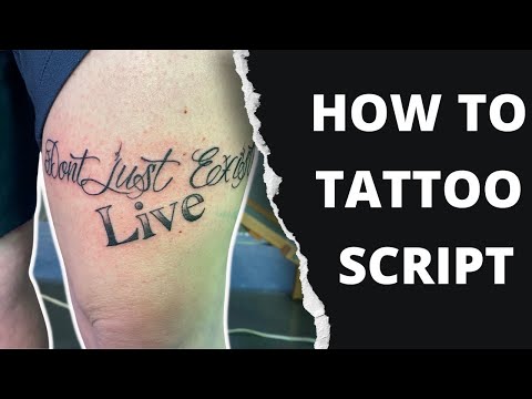 Script Tattooing for Beginners: Tips for Smooth Lettering
