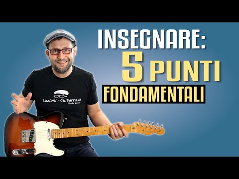 Insegnare chitarra efficacemente: 5 punti FONDAMENTALI