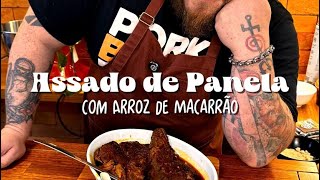 Assado de Panela Maranhense com Arroz de Macarrão e Farofa de Farinha D’água | CANSEI DE SER CHEF
