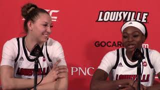 WBB: Dana Evans &amp; Kylee Shook vs Pittsburgh Post Game Interview
