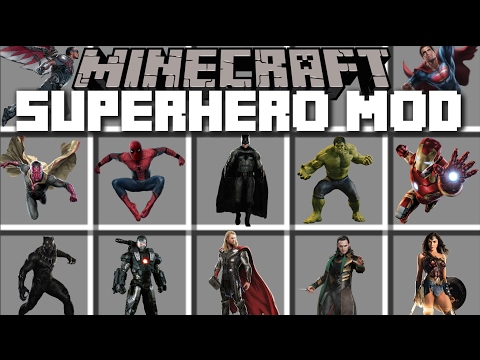 Minecraft SUPERHERO MOD / BECOME HULK AND SMASH YOUR ENEMIES AWAY!! Minecraft