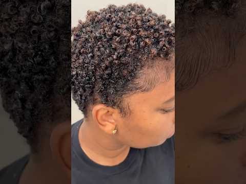 How I get defined curls on short 4C/4B natural hair #tutorial #howto