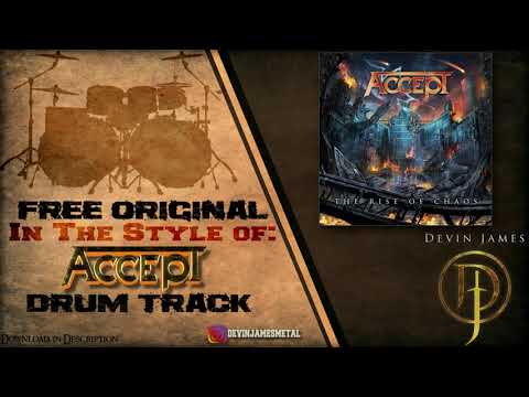 Accept Styled Free Original Drum Track - 146 BPM (FREE WAV & MIDI DOWNLOAD)