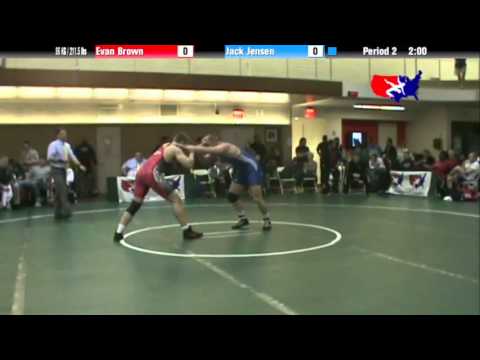 FS 96 KG - QF - Evan Brown (NYAC) vs. Jack Jensen (Army)