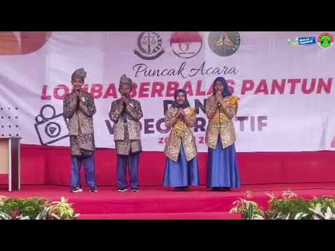 Juara 1 lomba berbalas pantun SMP se-Kab Siak dalam rangka Hari Bhakti Adhiyaksa ke 63 tahun 2023