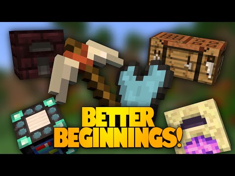 Minecraft Mods | Better Beginnings Mod | New Items & Recipes! (Mod Showcase)