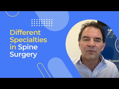 Different Specialties in Spine Surgery