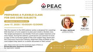 PEAC Webinar for Flexible Classes for SHS