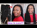 How To BRAID SEW IN FAUX LOCS DIY Illusion Locs Boho Locs Dreads