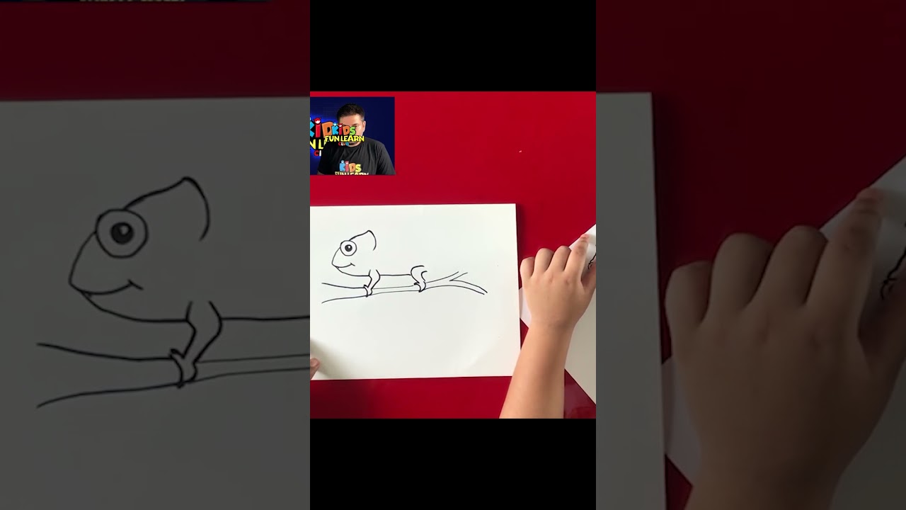 How To Draw Chameleon