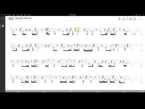 The winner takes it all ( Abba ) ,Tablatura e base Senza Basso - Backing bass track-NO BASS
