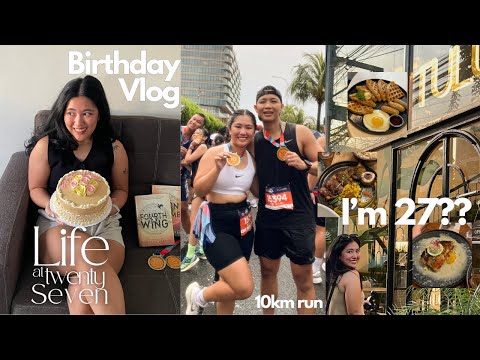 Life at 27: Ep 1. birthday vlog, spa and cafe date, running the galaxy manila marathon🤍✨
