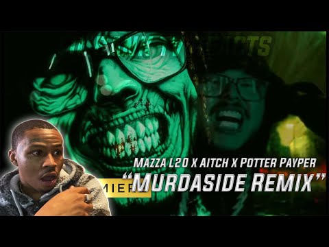 American From NY reacts to UK Drill Mazza L20 x Aitch x Potter Payper - Murdaside Remix  (REACTION)