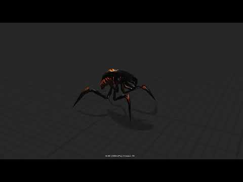 Alien Arachnid: Model + Animation