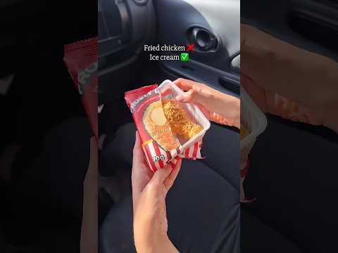 This Fried Chicken Has ICE CREAM Inside (Insane!) 🤮 #easyrecipe #deepfriedsnacks  #friedicecream