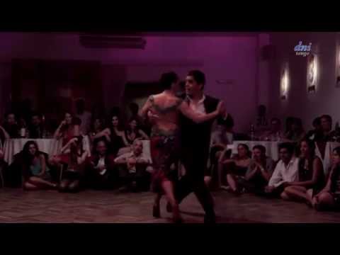  Sabrina Veliz  and  Ruben Veliz  are  dancing  to  the  vals  "  Pobre Flor  "  at  Mar del Plata Vive Tango  in  2014
