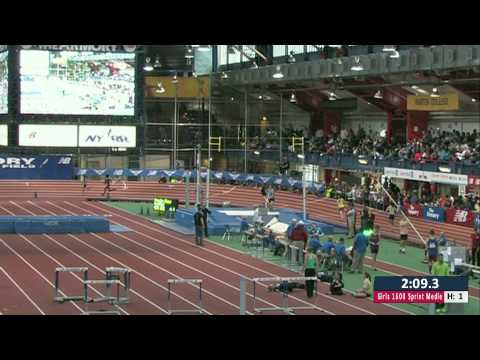 Girls 1600m Sprint Medley Section 1 - New Balance Nationals Indoor 2014