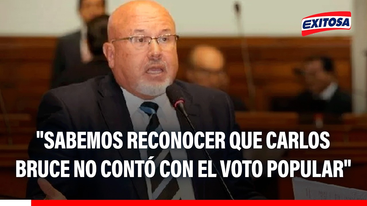 🔴🔵 Vocero de Somos Perú: "Sabemos reconocer que Carlos Bruce no contó con el voto popular"