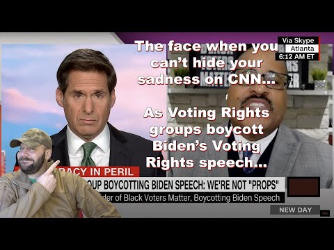 Voting Rights groups boycotted Biden's speech on Voting Rights... CNN doesn't know what to do... Thumbnail