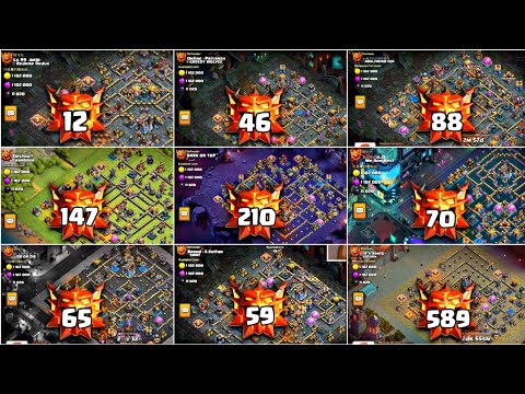 Op BASES Top Players Legend League Bases With Proof| Town Hall18 Anti 2 Star Trophy Pushing Base 