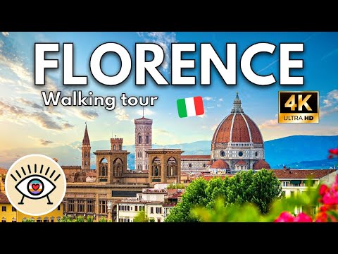 ???? FLORENCIA Italia ⚜ (4K) ✅ TOUR A PIE gratuito con SUBTÍTULOS - WALKING TOUR