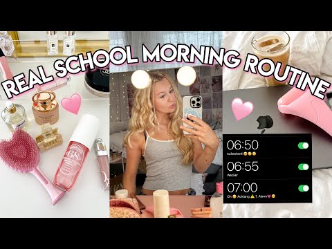 REAL SCHOOL Morning Routine 6:50 AM Come to school with me | MaVie Noelle