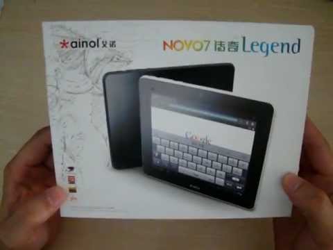 Ainol Novo 7 Legend Android 4.0 512MB RAM DDR3 1GB ROM Unboxing Review
