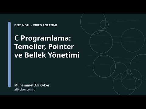 C Programlama Temelleri videosunu aç