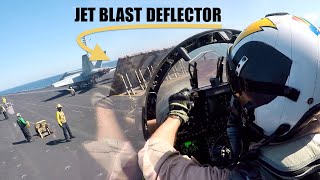 See Why Carrier Catapults Need Jet Blast Deflectors