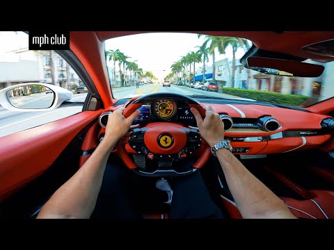 Thumbnail for POV DRIVING A FERRARI 812 SUPERFAST IN MIAMI BEACH by Ferrari, video, Car, Ferrari 812 Superfast, vide
