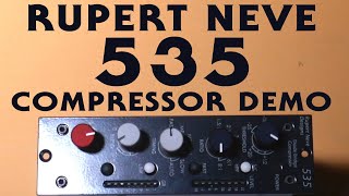 Video thumbnail for Rupert Neve Compressor Demo by Max Bauhof