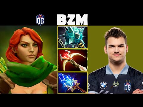 THE BEST MIDLANER IN EUROPE  OG.BZM Windranger vs squad1x shigetsu #dota2gameplay Highlight