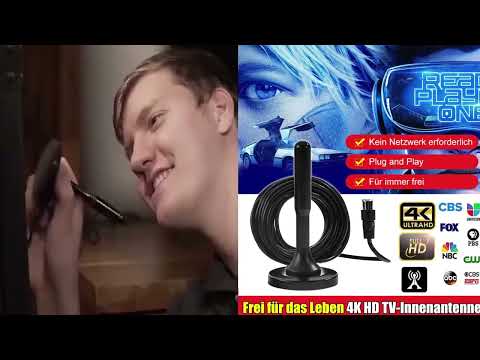 HD-Digital-TV-Antenne, Mehr als 8.000 TV-Kanäle, kostenlos und lebenslang.