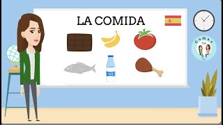 LA COMIDA (Spanish cartoons for kids)/ GaMar Talk/ Spanish classes  (la comida en español)