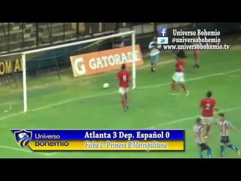 Atlanta 3  Dep. Español 0 - B Metro 2016 fecha 2