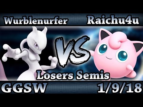 GGSW 66 - Wurblenurfer (Mewtwo) Vs. Raichu4u (Jigglypuff) Smash Wii U Losers Semis - Smash 4