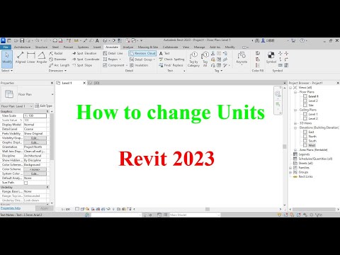 How to change Units in Revit 2023
