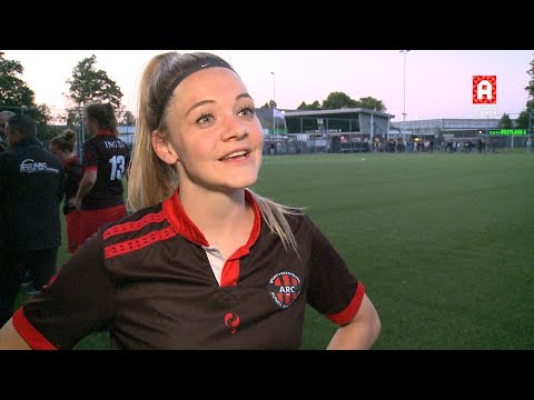 Shermaine Verkleij na verloren bekerfinale ARC tegen Xerxes/DZB (4-0)