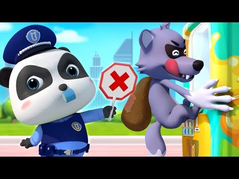 Big Bad Wolf and Drinks Vending Machine | Police Cartoon | Learn Colors | Kids Songs | BabyBus