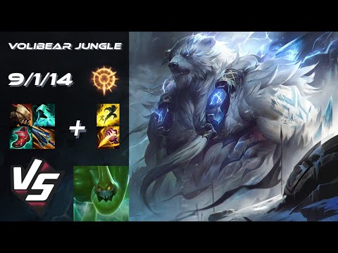 JUNGLE Volibear vs Zac - EU Master Patch 14.19