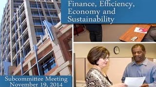 Phoenix City Council Finance, Efficiency, Economy & Sustainability Subcommittee, Nov. 19, 2014