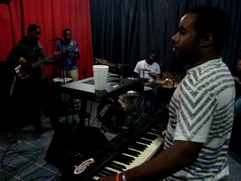 Rehearsal Mo-K /  Mwen dezole at ENFI Studio Santiago Dominican Republic