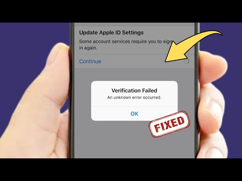 How to Fix Verification Failed an Unknown Error occurred on iPhone / iOS 18