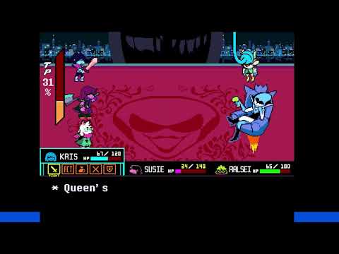 Deltarune Chapter 2 Queen Boss Battle - How to Beat Queen (Pacifist/Mercy)