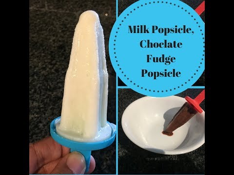 How to make Homemade Milk Popsicle and Chocolate Fudge Popsicle/ Kids Receipes