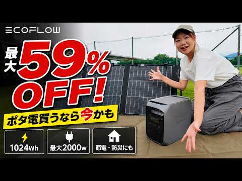【最大59％OFF】EcoFlow DELTA 3 Classicが今狙い目！キャンプ・防災・節電で使えるポータブル電源