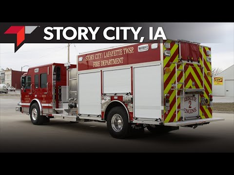 Story City, Iowa, Toyne Pumper Fire Apparatus Delivery