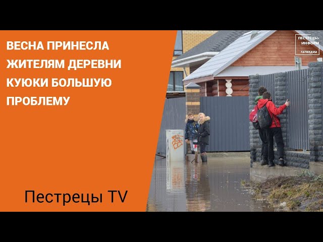 Талые воды затопили улицу в деревне Куюки